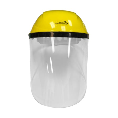 Hard Visor Face Shield, Yellow/Clear, PK16